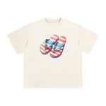Summer Vacation Slippers Graphic Tee-INNBLAC Fashion Apparel