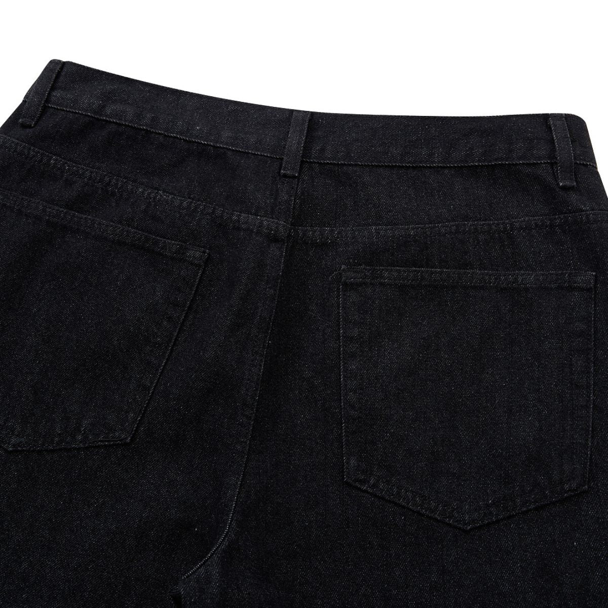 Vintage Multi‑Button Fly Wide‑Leg Straight‑Leg Jeans