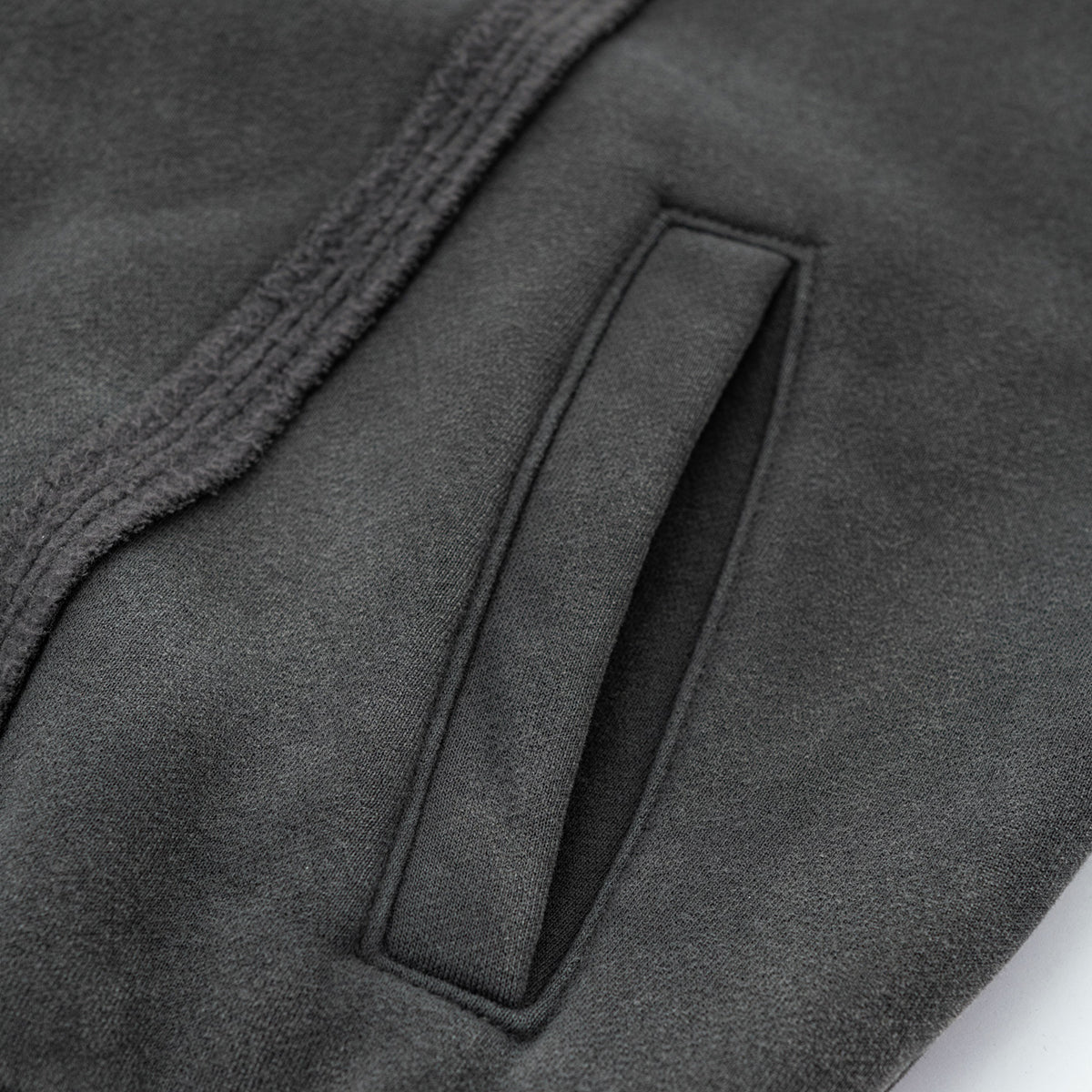 Double Slider Fleece Deconstructed Hoodie