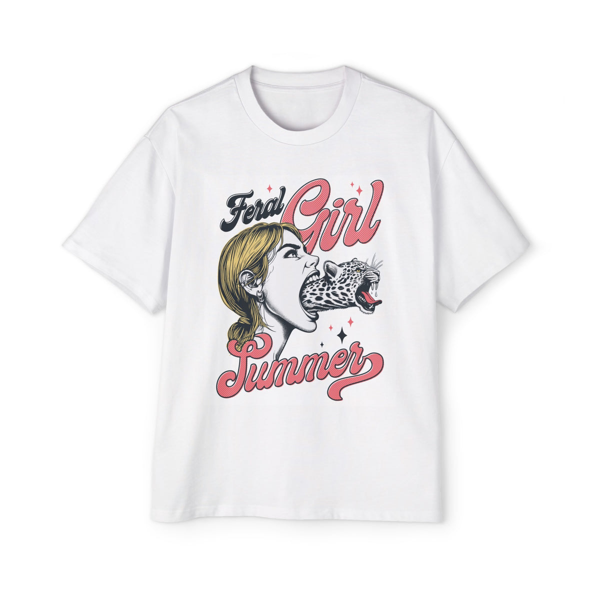 Feral Girl Summer Graphic Tee-INNBLAC Fashion Apparel
