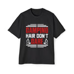Camping Hair Don't Care Graphic Tee-INNBLAC Fashion Apparel