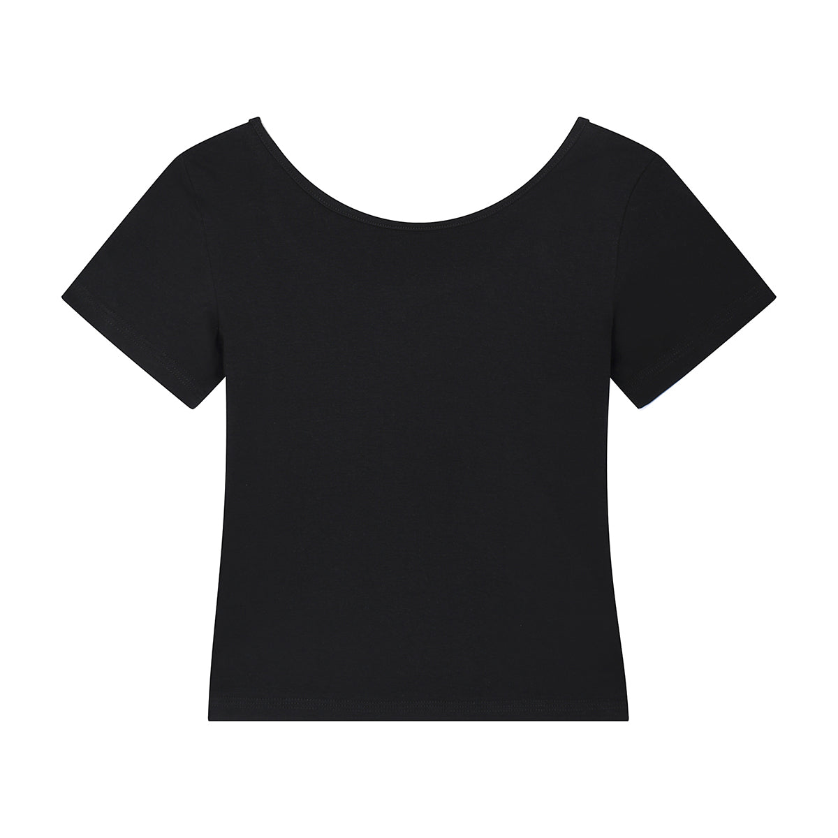 Women's Solid-Color Boat-Neck Cotton T-Shirt 210gsm