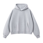 Solid Color Baggy Fleece Hoodie