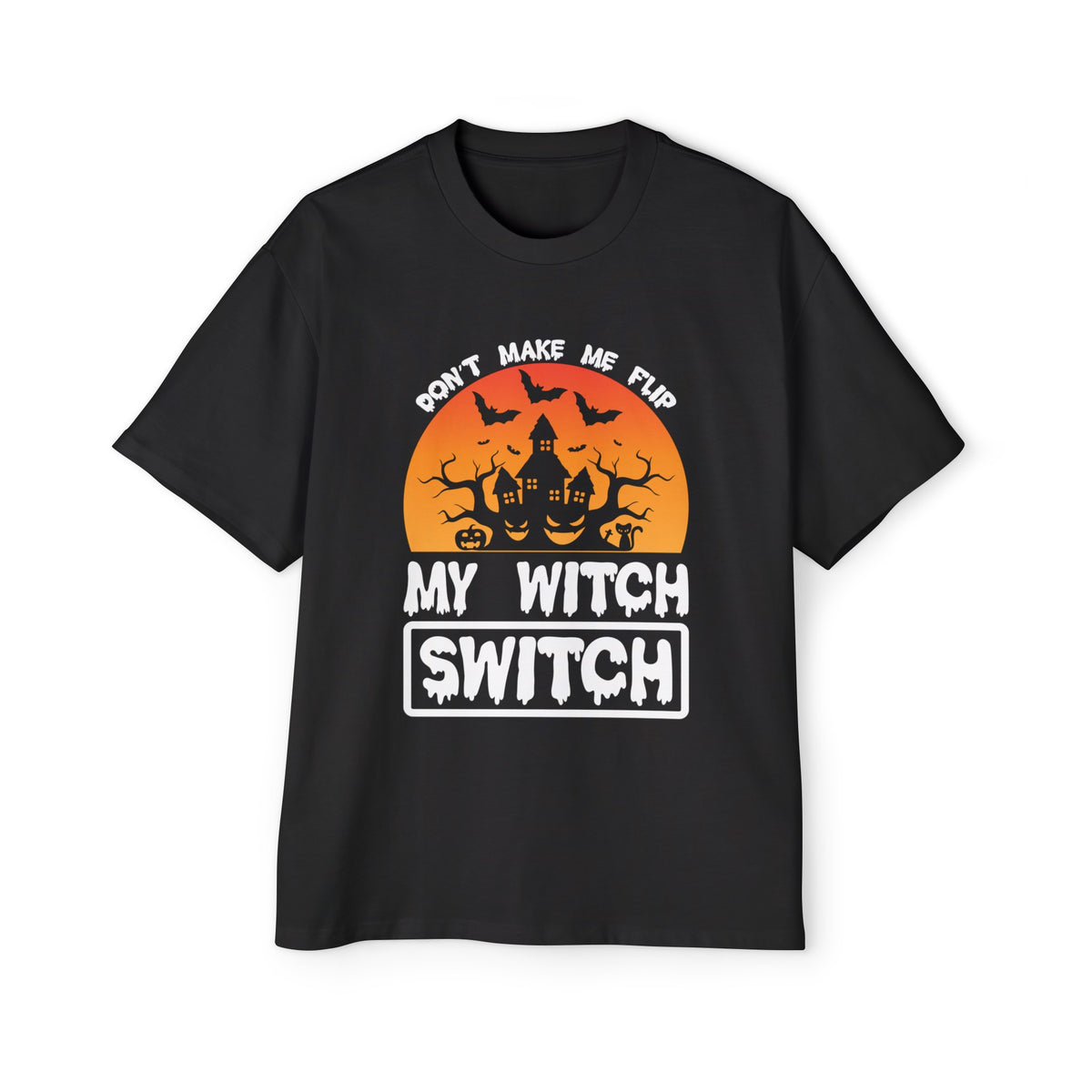 Halloween Castle Graphic Tee-INNBLAC Fashion Apparel