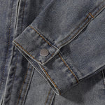 Zip-Up Baggy Denim Jacket