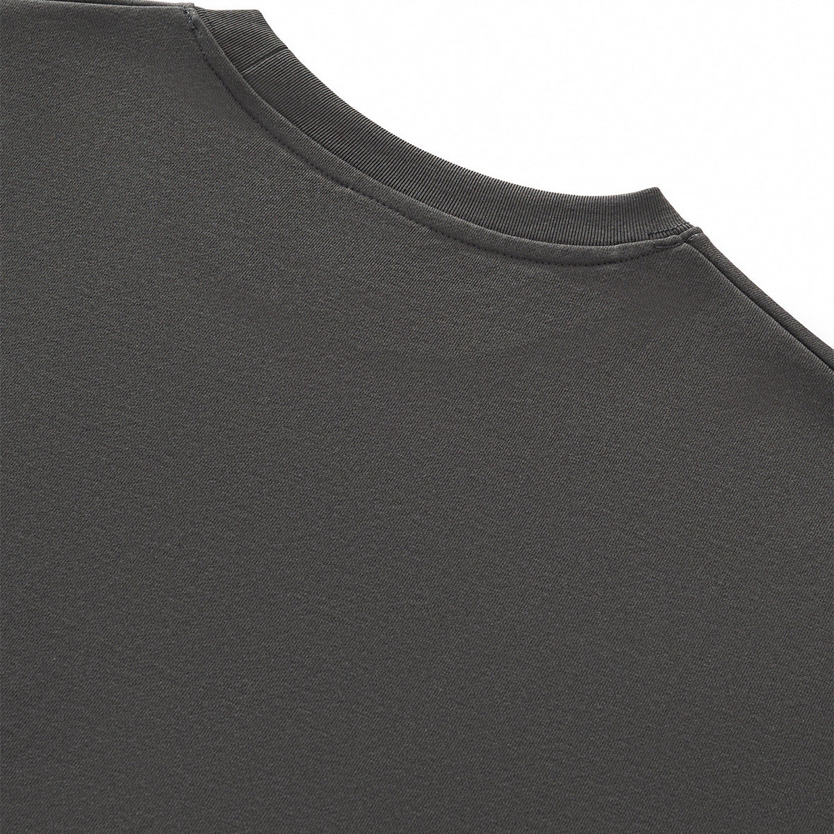 Boxy Cropped Raw Edge T-Shirt