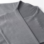 Front Tie Ribbed Knit Shoulder Wrap