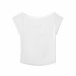Solid Slim Fit Cropped Hot Girl Tee
