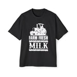 Farm Fresh Milk Graphic Tee-INNBLAC Fashion Apparel