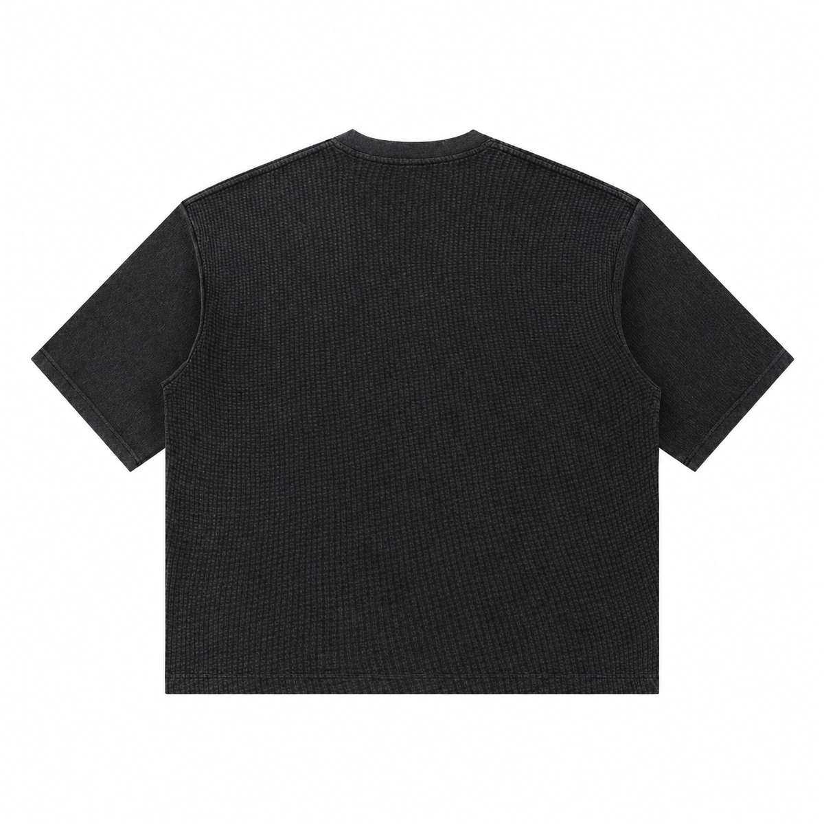 Snowflake Garment Dyed Waffle Knit Tee 340G