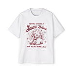 Little Angel With Vintage Phone Graphic Tee-INNBLAC Fashion Apparel
