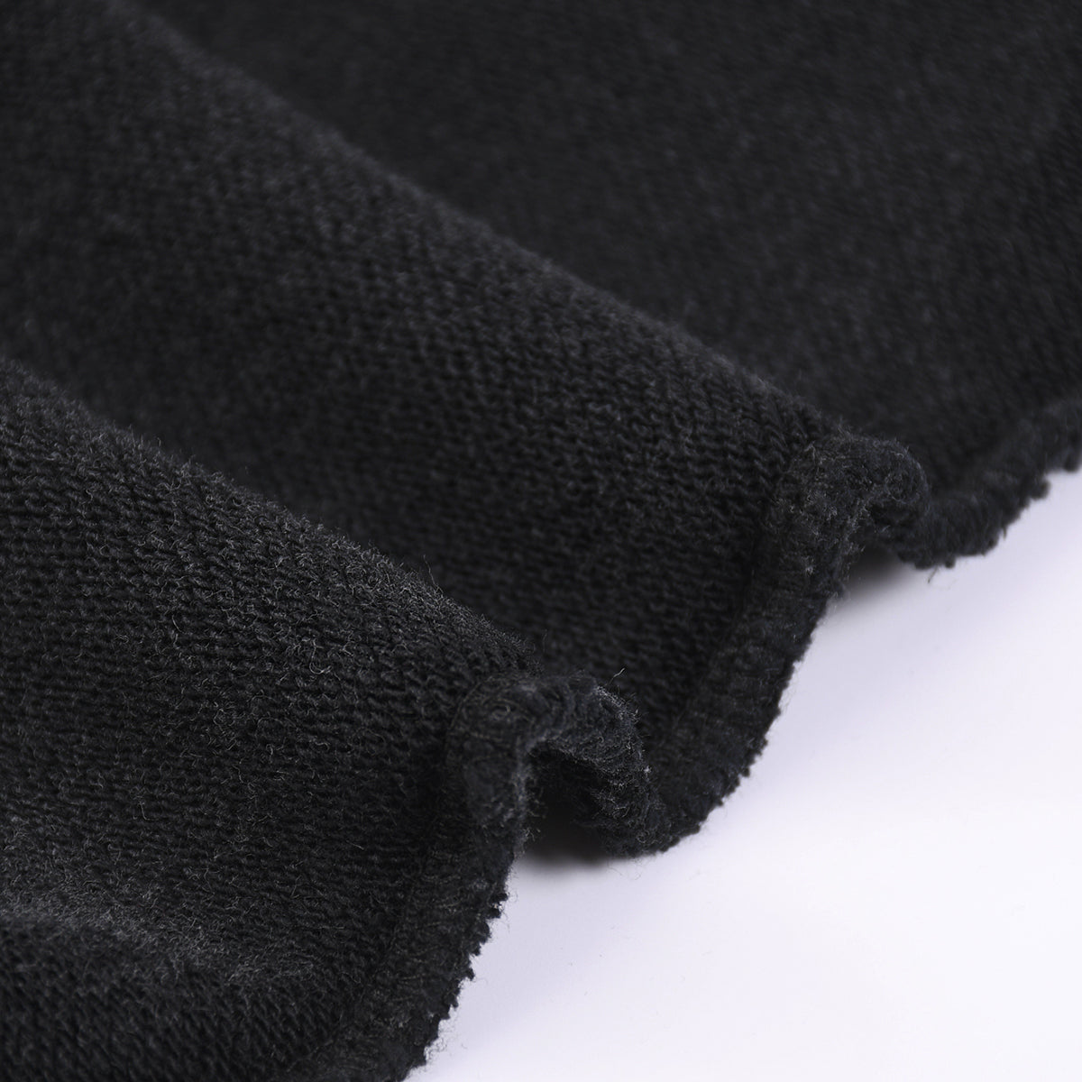 Black Stone Wash Sweatshirt Cardigan