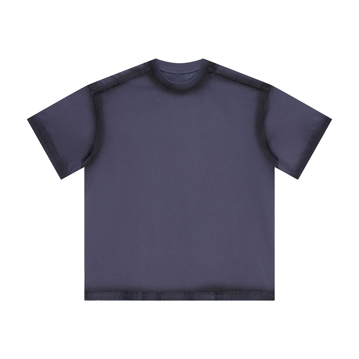 Vintage Washed Oversized Colorblock Tee