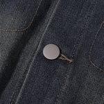 Plaid Patchwork Denim Trucker Jacket