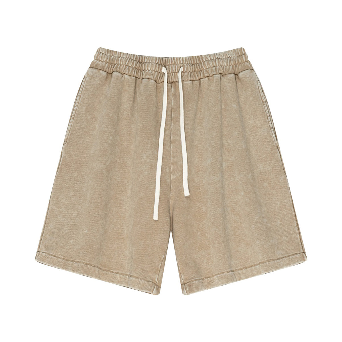 Vintage Wash Loose Fit Jogger Shorts-INNBLAC Fashion Apparel