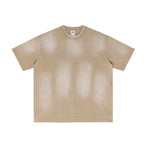 Acid Washed Distressed Reverse Tee 8oz