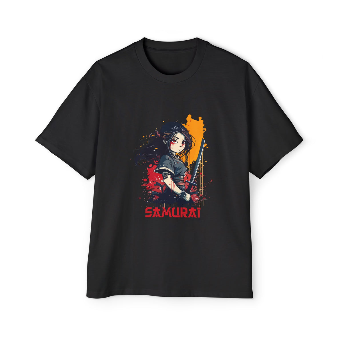 Kawaii Samurai Graphic Tee-INNBLAC Fashion Apparel