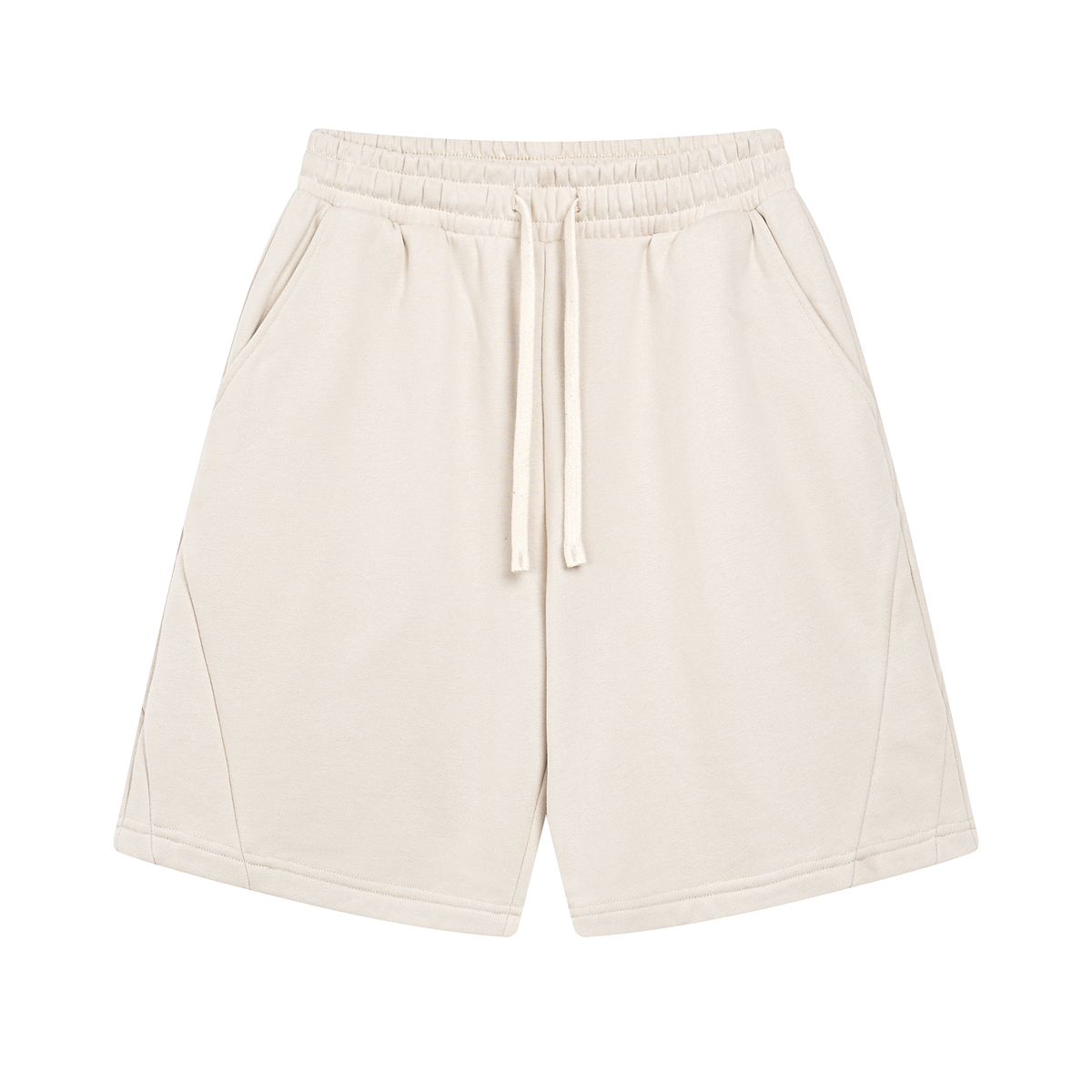 Plain Color Thick Patchwork Shorts