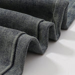 Vintage Wash Wide Leg Denim Jeans
