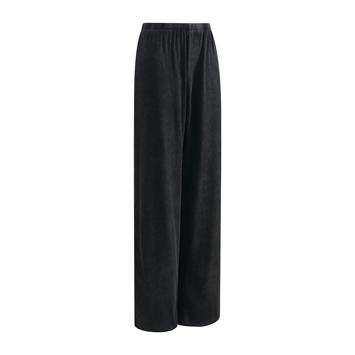 Women's Relaxed Straight Leg Ribbed Trousers
