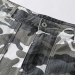 Straight Leg Camo Cargo Bermuda Shorts