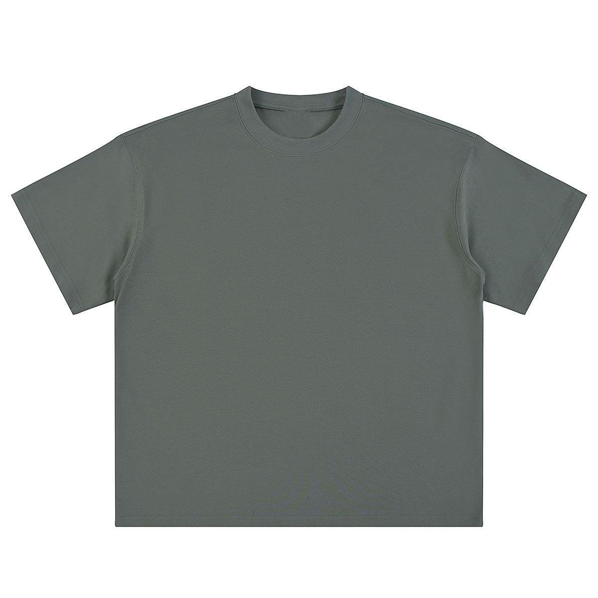 Relaxed Fit Boxy Solid Color Minimal Tee