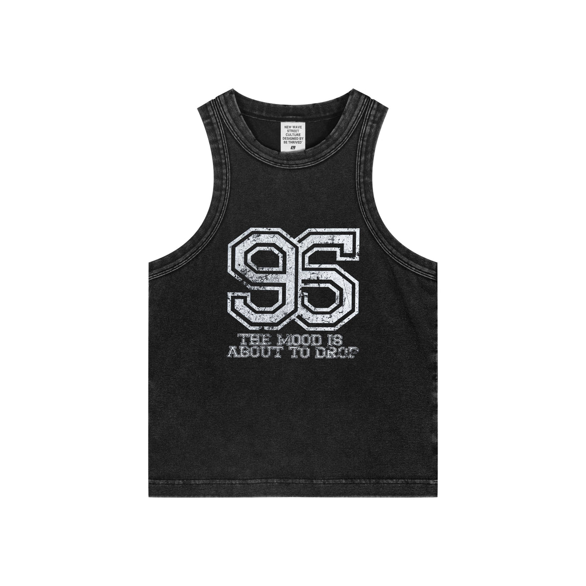 Washed Distressed Graphic Crop Tank-INNBLAC Fashion Apparel