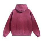 Destroyed Oversized Acid Wash Bleach Splatter Hoodie