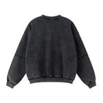 Crew Neck Mock Two-Layer Fleece Sweatshirt