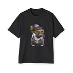 Mardi Gras Pug Dog Graphic Tee-INNBLAC Fashion Apparel