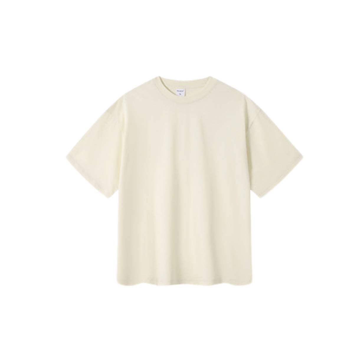 Camiseta destructiva de peso pesado con borde crudo de 10 oz
