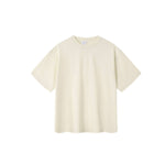 Camiseta destructiva de peso pesado con borde crudo de 10 oz