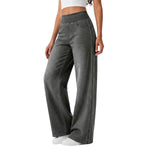 Women's Side Stripe Stretch Wide Leg Jeans