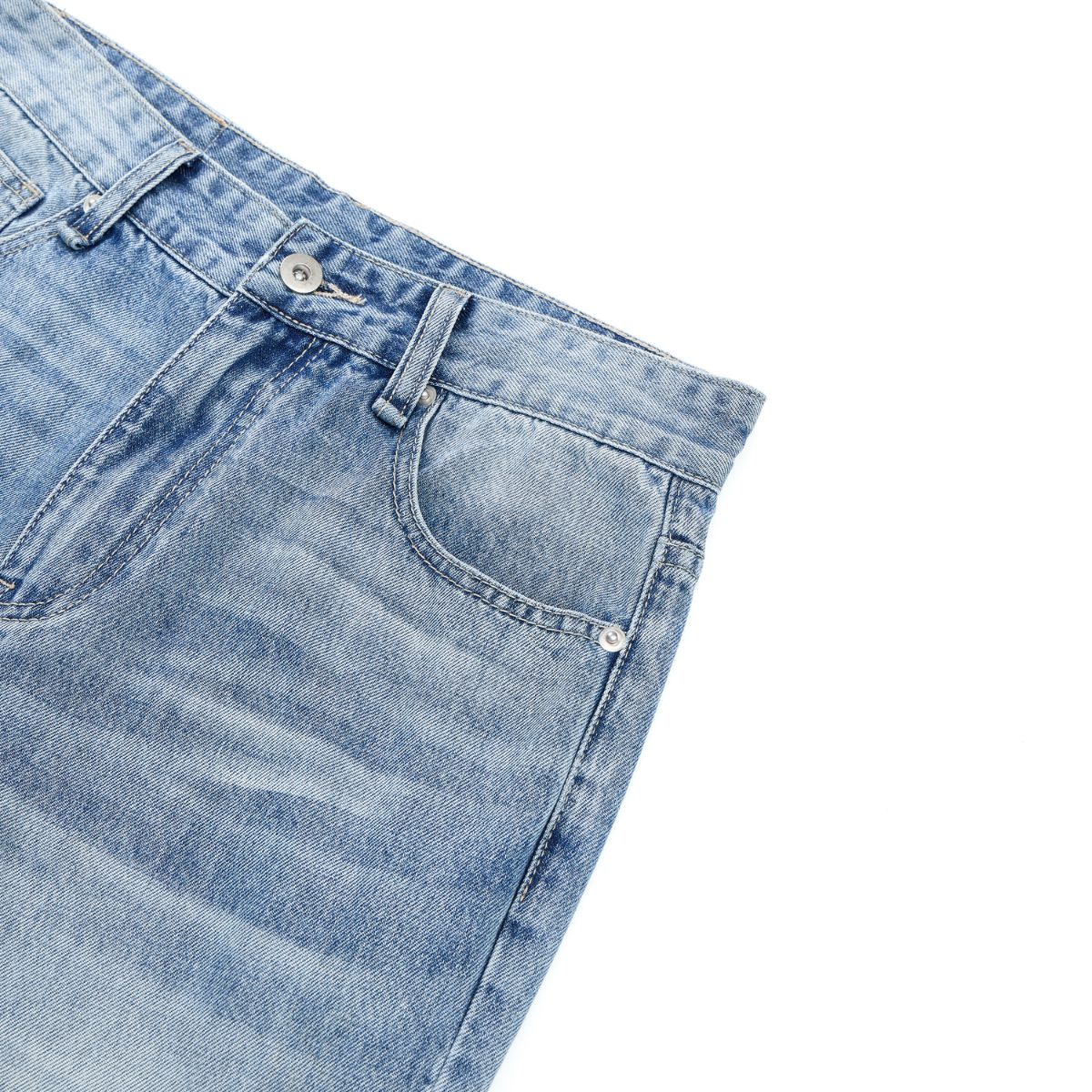 Whiskering Process Vintage Denim