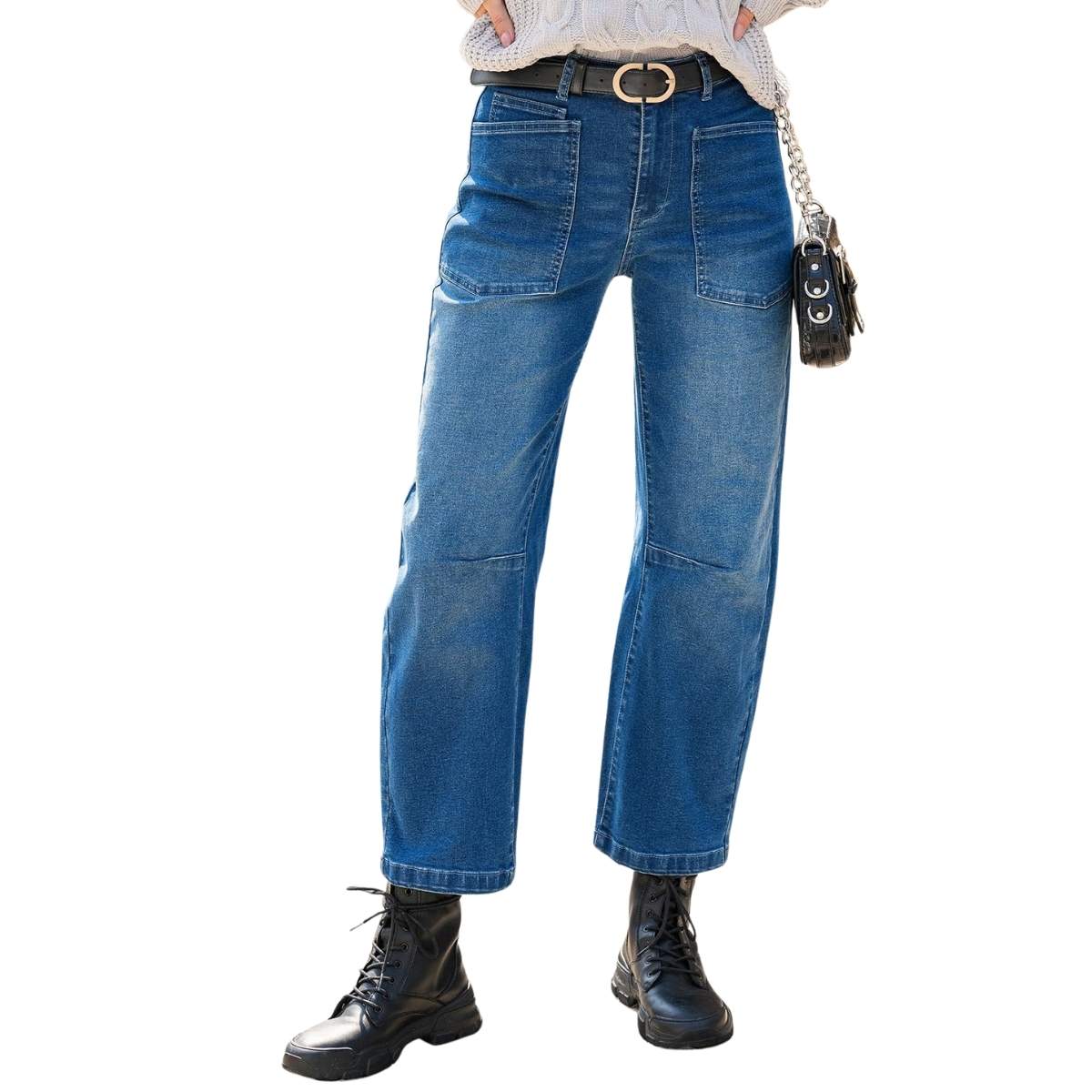 Vintage High Waisted Barrel Jeans