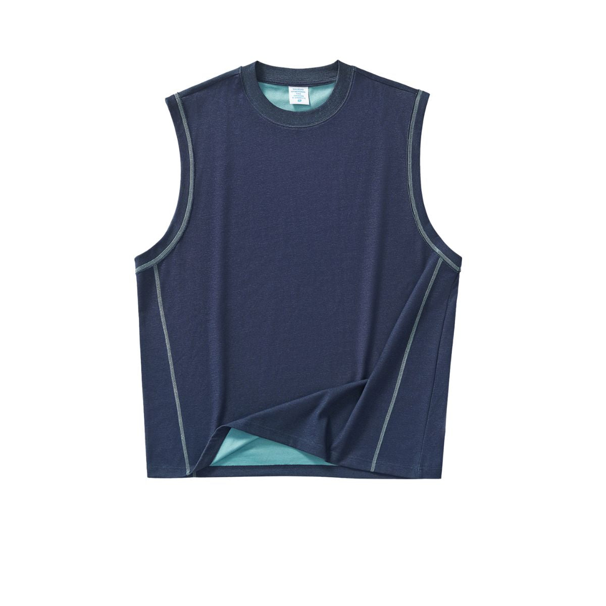Loose Fit Contrast Muscle Tank 7.8oz