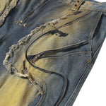 Smoke Rise Y2K Baggy Ripped Cargo Jeans