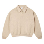 Quiet Luxury Old Money Half Zip Polo Sweatshirt