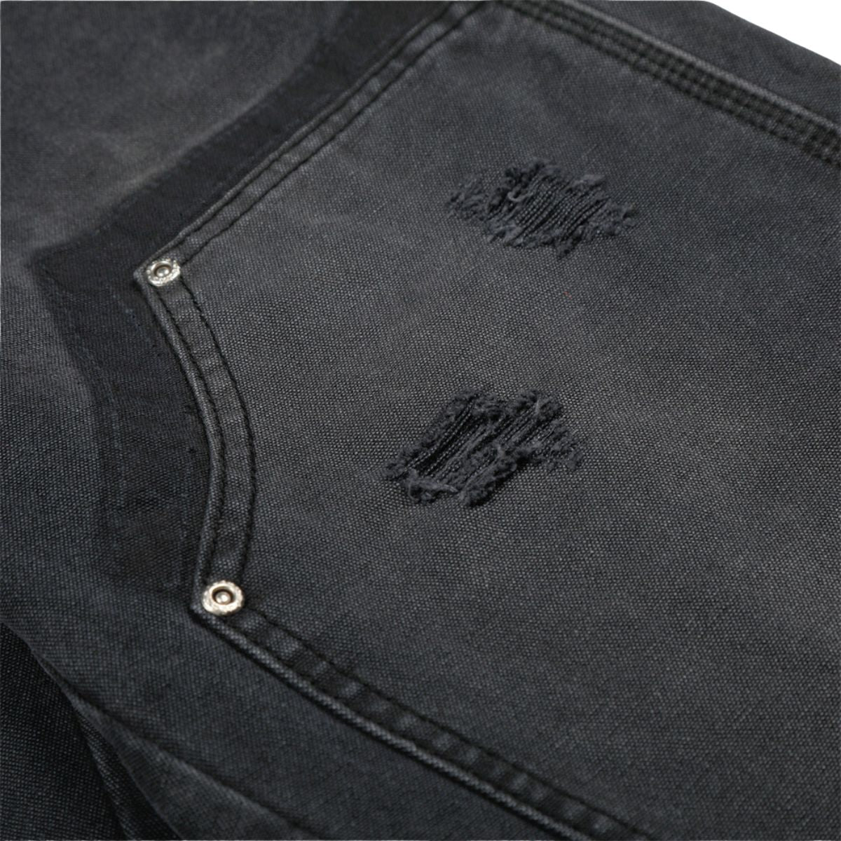 Men's Distressed Punk Cargo Pants â€?Loose Wide-Leg Streetwear