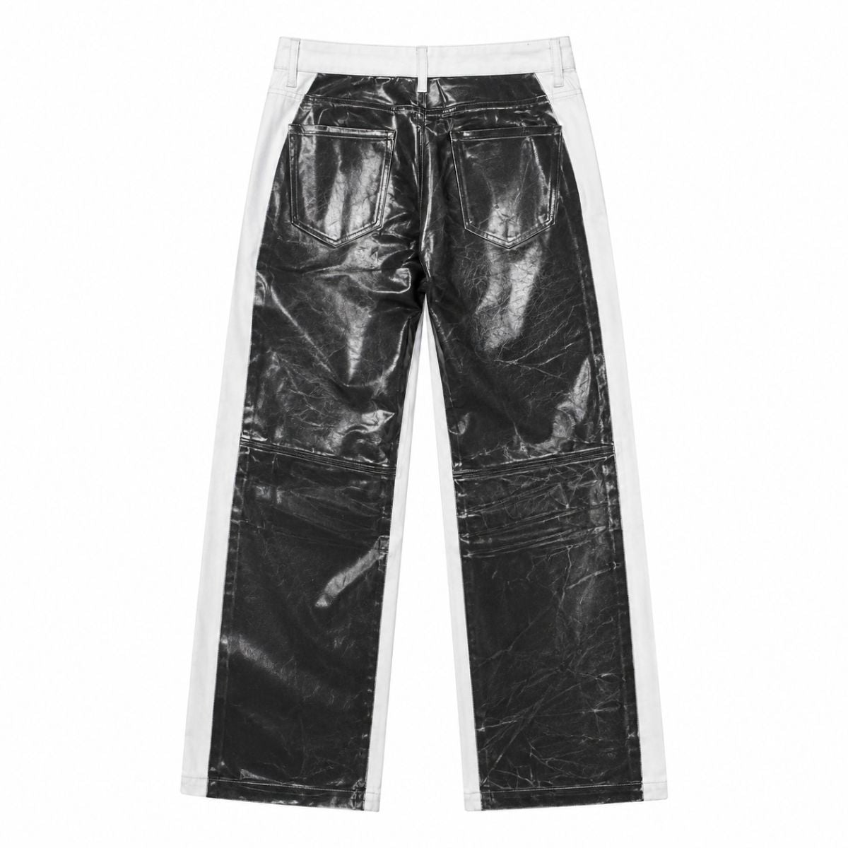 Vintage Contrast Panel Straight Leg Jeans