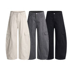 Vintage Multi-Pocket Curved Relaxed Pants