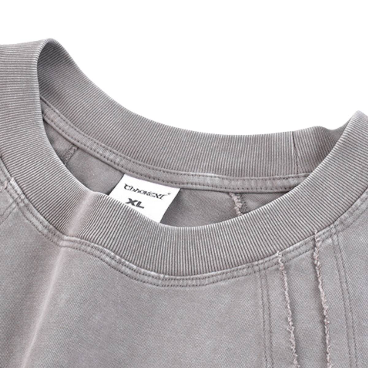Camiseta sin mangas descolorida de 8 oz