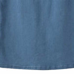 Falda vaquera con bordado de perlas y lavado vintage