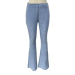 Mid Rise Tummy Control Stretch Flare Casual Jeans