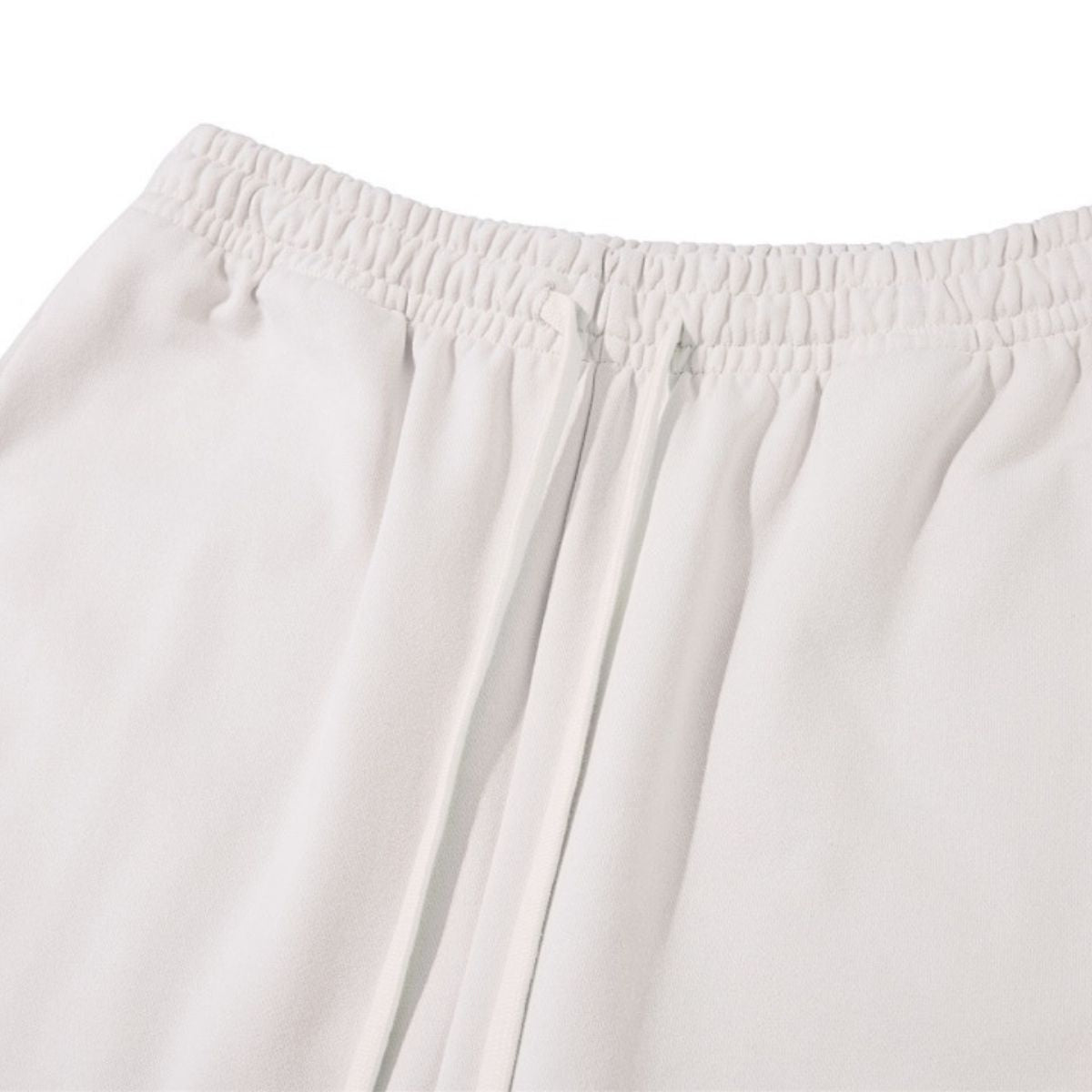 Heavyweight Washed Slit‑Destroyed Curved Wide Leg Pants
