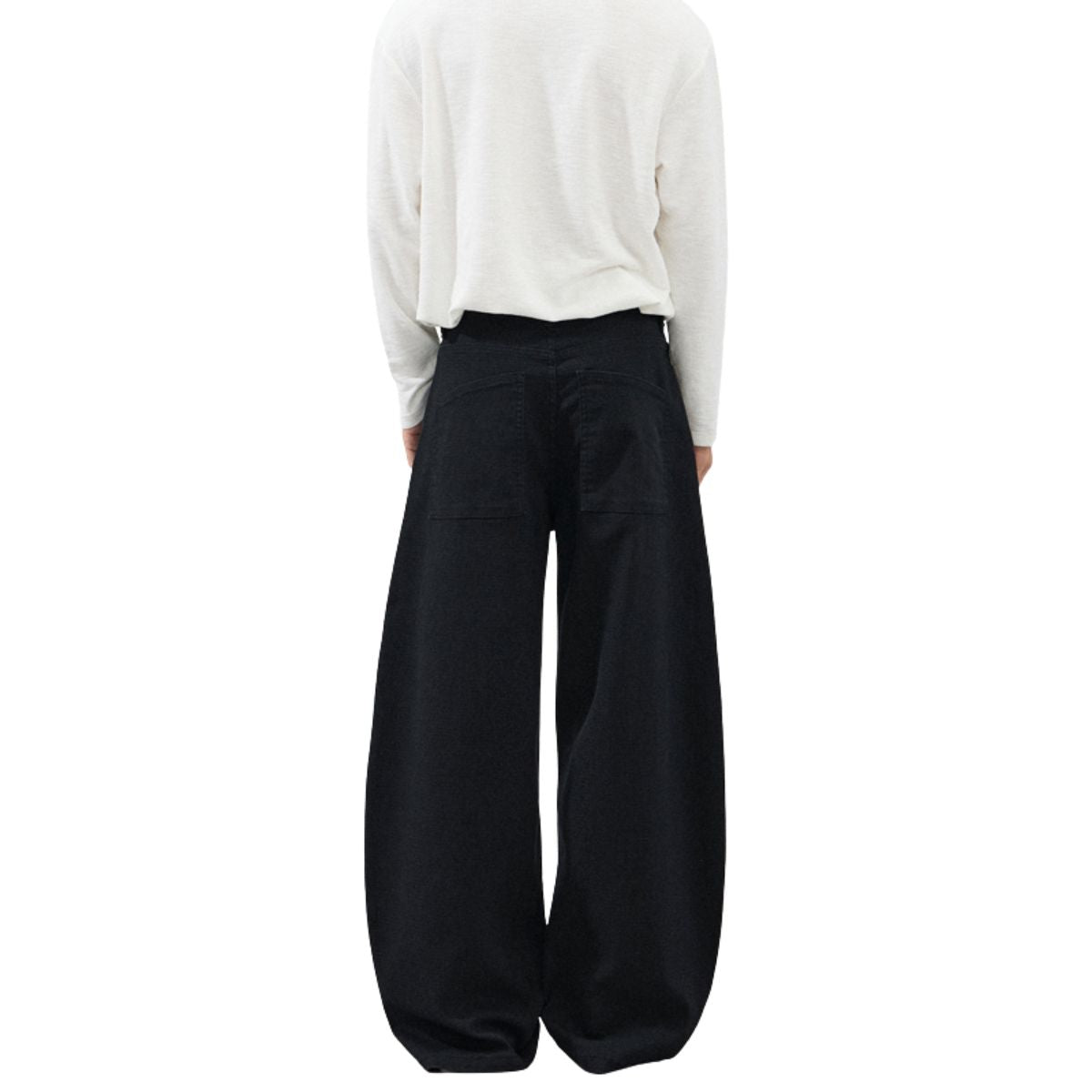 Seam‑Panel Balloon Wide Leg Trousers