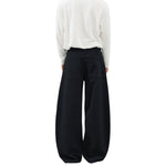 Seam‑Panel Balloon Wide Leg Trousers