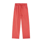 Heavyweight Cotton Washed Distressed Terry Wide‑Leg Pants