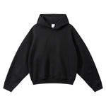 Vintage Fleece‑Lined Oversized Curved Sleeve Hoodie