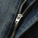 Pantalones vaqueros holgados con estampado de serpiente